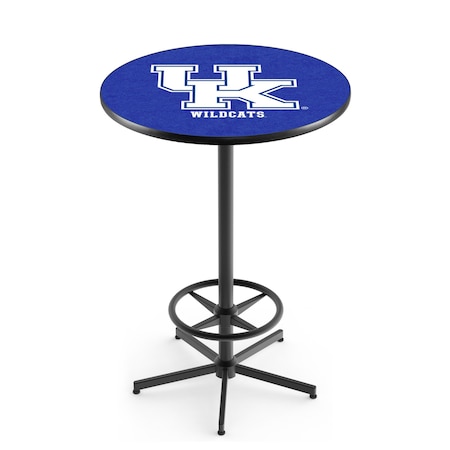 Holland Bar Stool Co 42" Black Kentucky "UK" Pub Table L216B4228UKY-UK